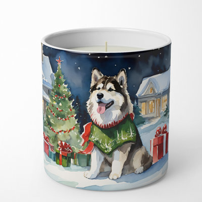 Caroline's Treasures Christmas Tree Scented Tumbler Candle With Ceramic Holder In Multi Color;multi Color