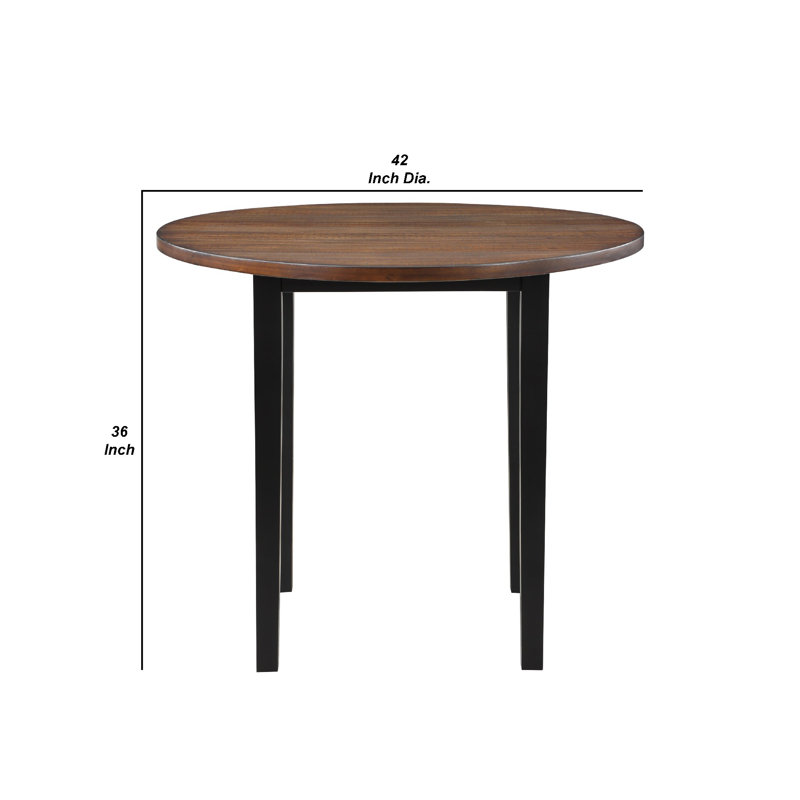 4 - Person Solid Wood Top Four Leg Base Dining Set