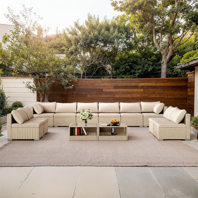 Ensemble de mobilier d'extérieur élégant et durable pour 12 pièces