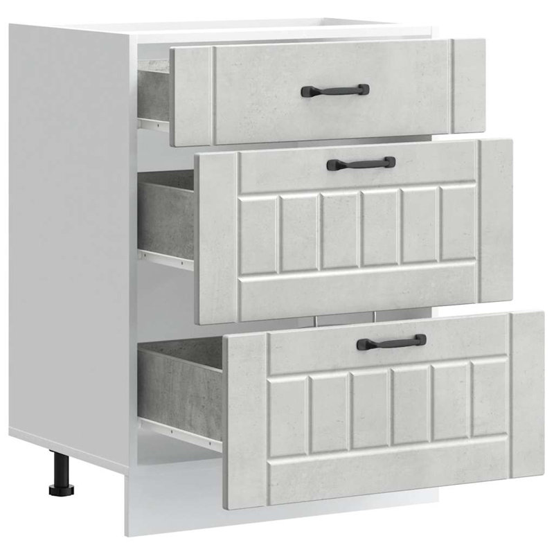 Pieds réglables en bois d'ingénierie vidaXL, H 32,1 po x l 23,6 po x P 18,1 po, Chêne fumé