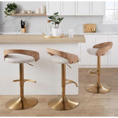 Tabouret de bar réglable avec pivot