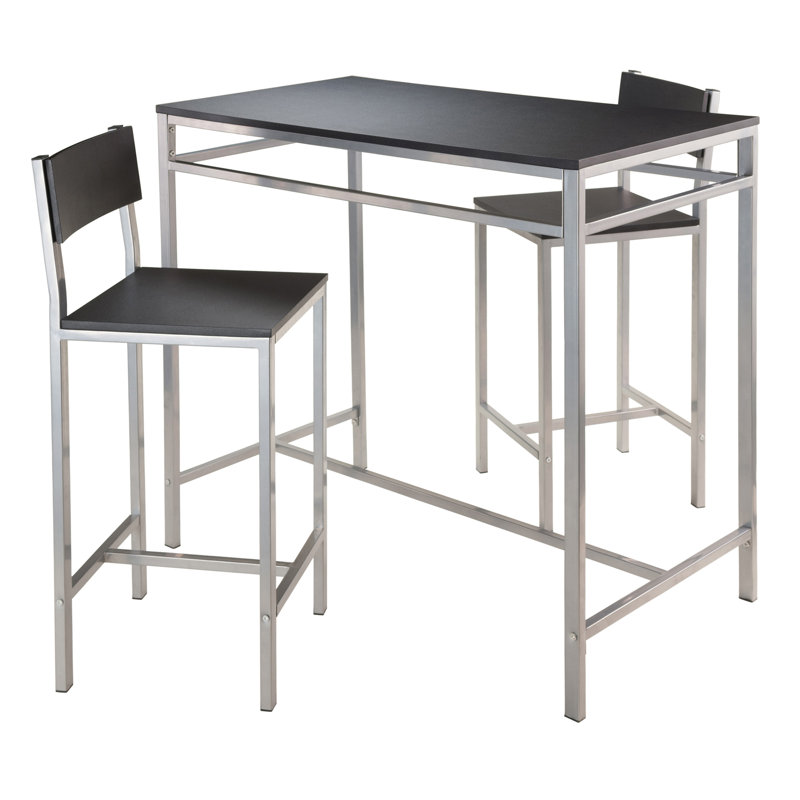 2 - Person Solid Wood Top Four Leg Dining Set