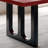 Red + Black Rectangular Solid Wood + Carbon Steel + Acrylic with 1 drawers desk-233492142
