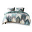Housse de couette pour lit double / grand lit Mini - housse de couette imprimée en coton avec fermeture à cravate de coin et 2 taies décoratives intérieures incluses