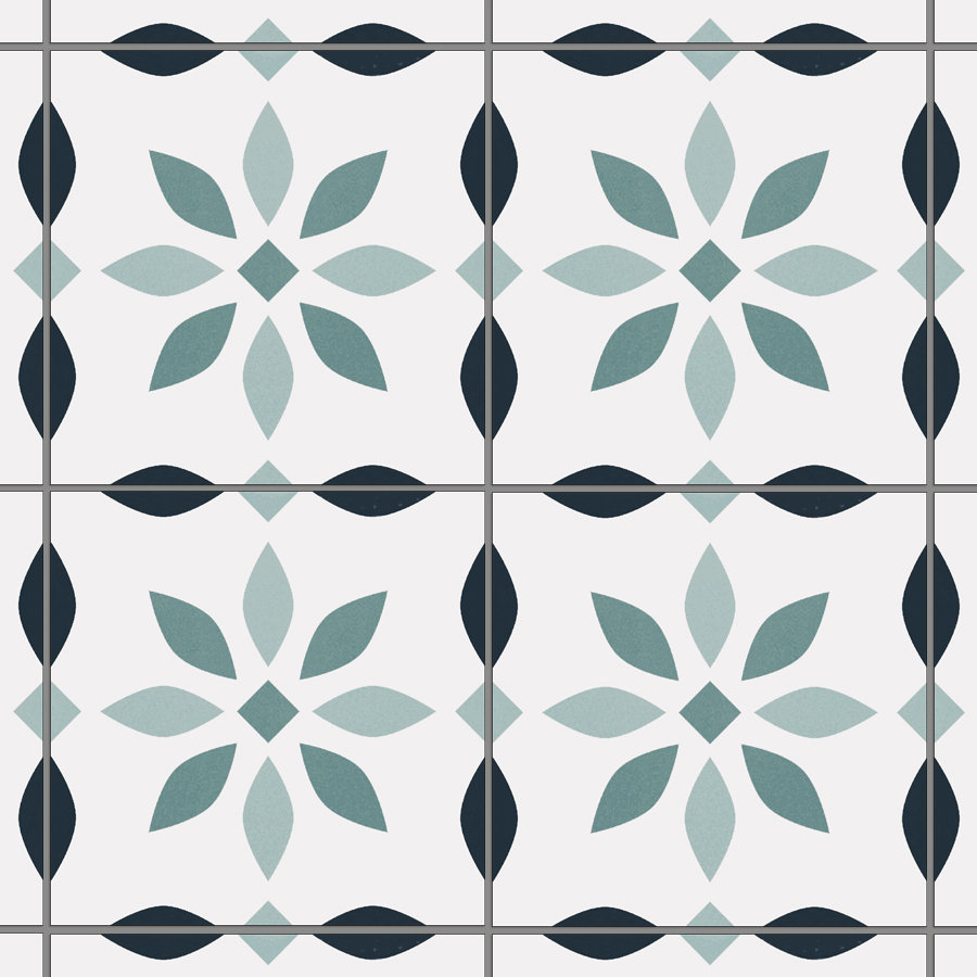 Vigo 10" x 10" Ceramic Singular Tile Moroccan Mosaic