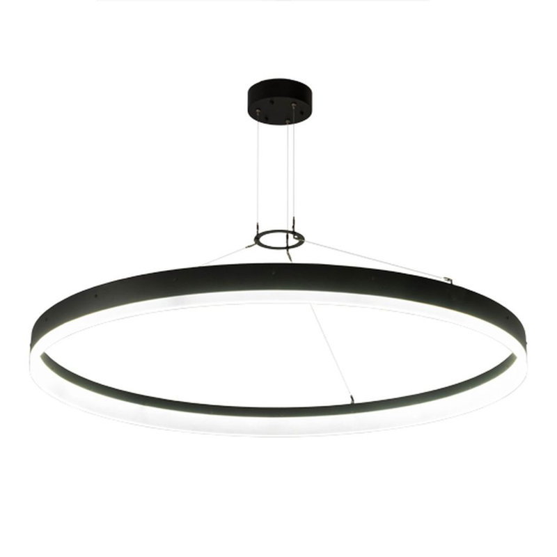 Luminaire suspendu géométrique noir à 1 lumière Onecre
