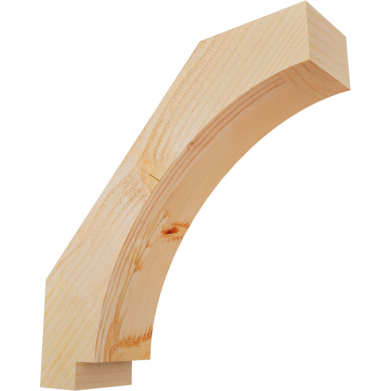 Attelle impériale du genou, Sapin de Douglas, H 16 po x l 4 po x P 16 po, Brute