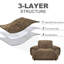 Housse pour fauteuil inclinable à coussin en T antidérapant et résistante à l'eau-2103727621-2103727622