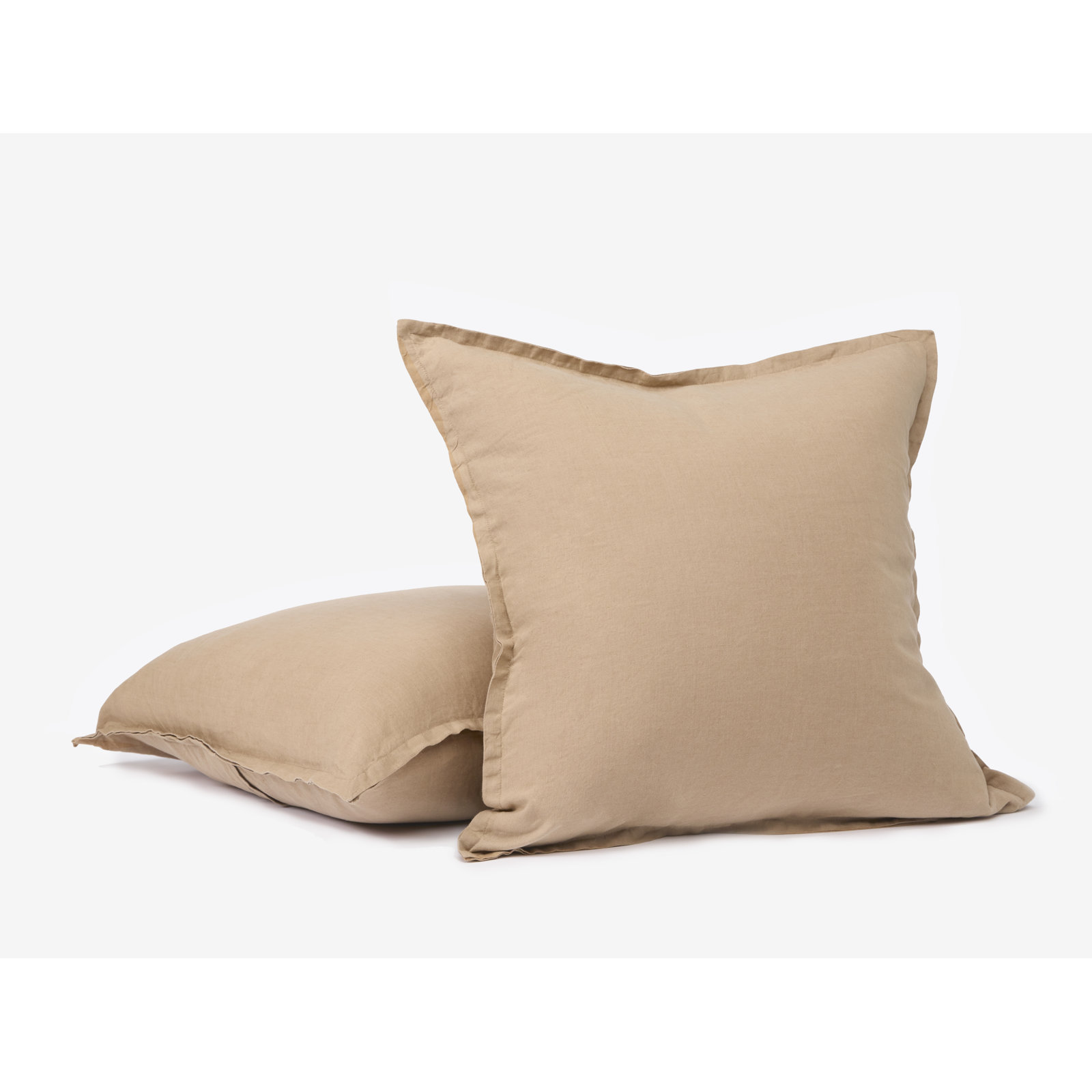 Coyuchi 36" x 22" Linen Pillow Cover, Doe, Square 22"