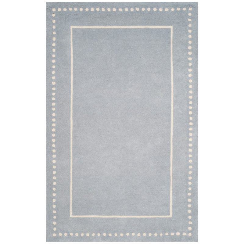 Cruz Hand Tufted Wool Solid Color Rug, Rectangle 3' x 5'