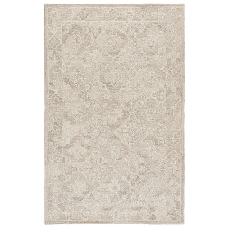Martha Stewart 3860 Hand Tufted 85% Wool; 15% Cotton Damask Rug, 6'-0" X 6'-0" Square