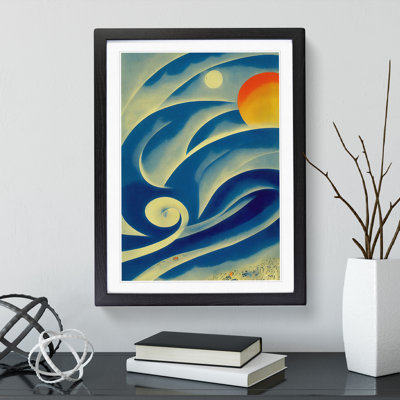 Ocean Wave Modern Art No.4 - Single Picture Frame Painting