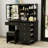 Awilda 39.4'' Wide Makeup Vanity Set with Stool and LED Mirror-1663773366