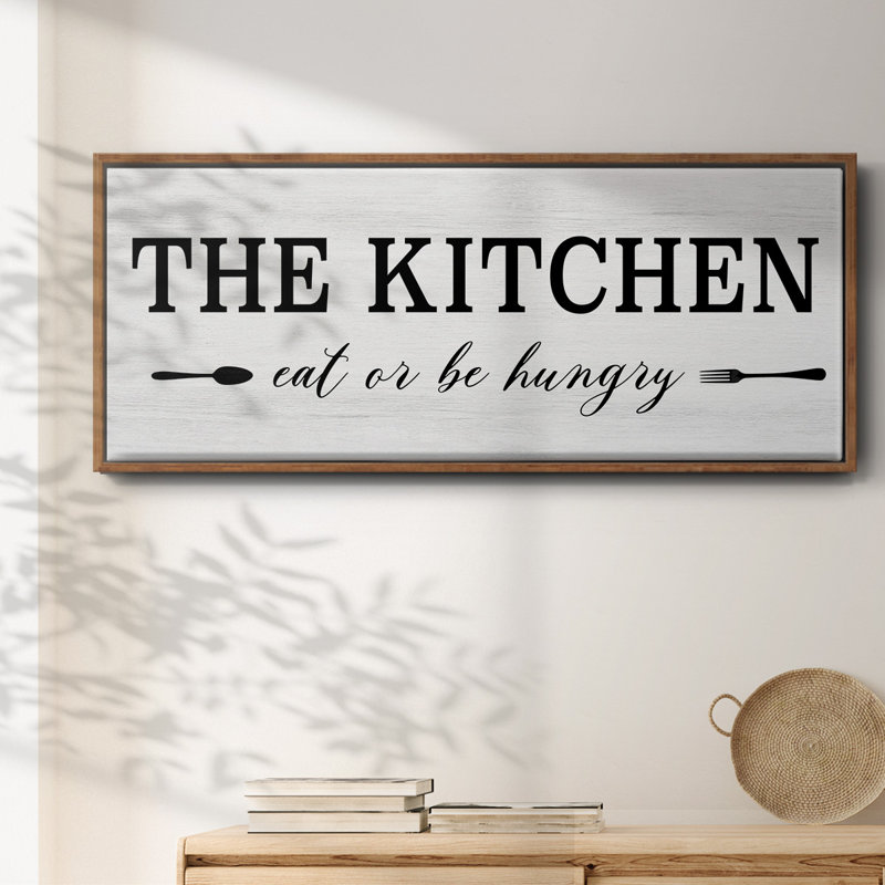 East or be Hungry- Framed Canvas