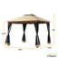 10 pi. L 10 pi. D Pavillon de jardin en acier