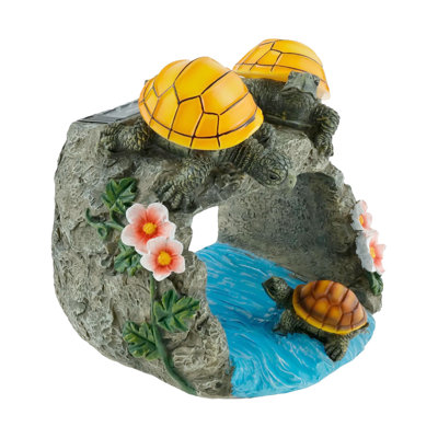 Turtle Gutter Downspout Extension Decoration Solar Downspout Extension Statue With Light Solar Downspout Extension Statue For Garden Yard Patio