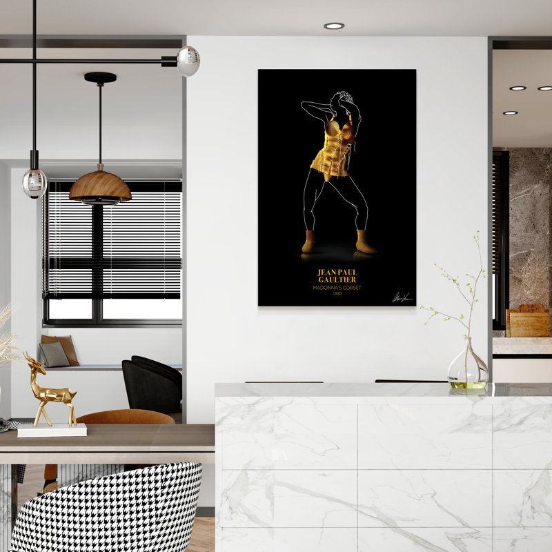 Fashionable Pasarela Look Book Colorful Tempered Glass Art Print Set