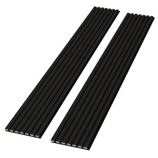 Panneaux muraux décoratifs en bois 48 "* 24", panneaux muraux acoustique pour murs et plafonds, panneaux muraux insonorisés, art mural insonorisant (Ensemble de 2)