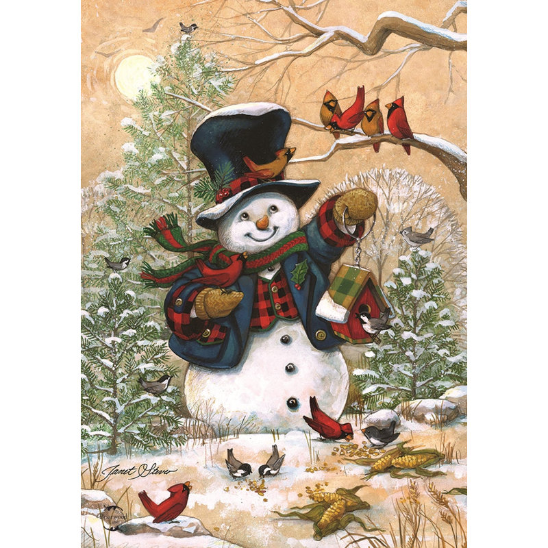 Drapeau d'hiver «Winter Friends»