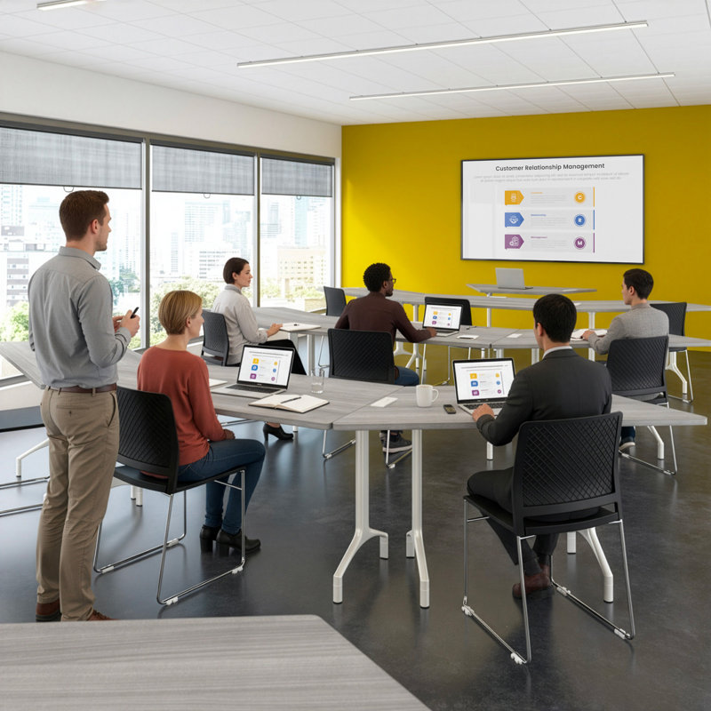 Table de formation modulaire trapézoïdale de 72 po Bush Business Furniture Synergy, H 29,62 po x L 70,06 po x l 25,44 po