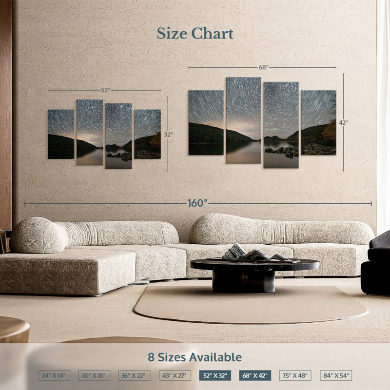 Oberle Acadia Starry Night Sky, 32" H x 52" W