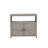 Wooden Patio Bar Table Set With Storage Cabinet