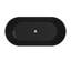 Amira X 28,7 po Baignoire autoportante en noir transparent