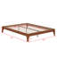 Wood Platform Bed Frame, With Slat Support-1044385220