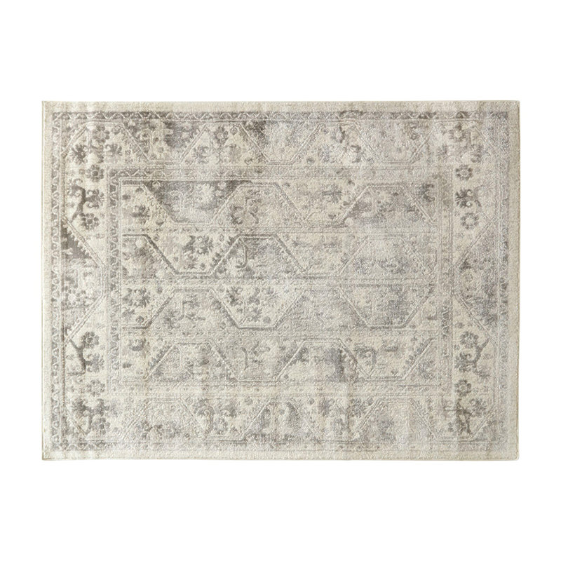 Tiled Border Area Rug, Rectangle 8' x 10'