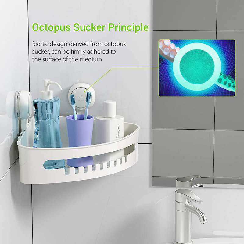 Abud-Aleem Suction Shower Shelf