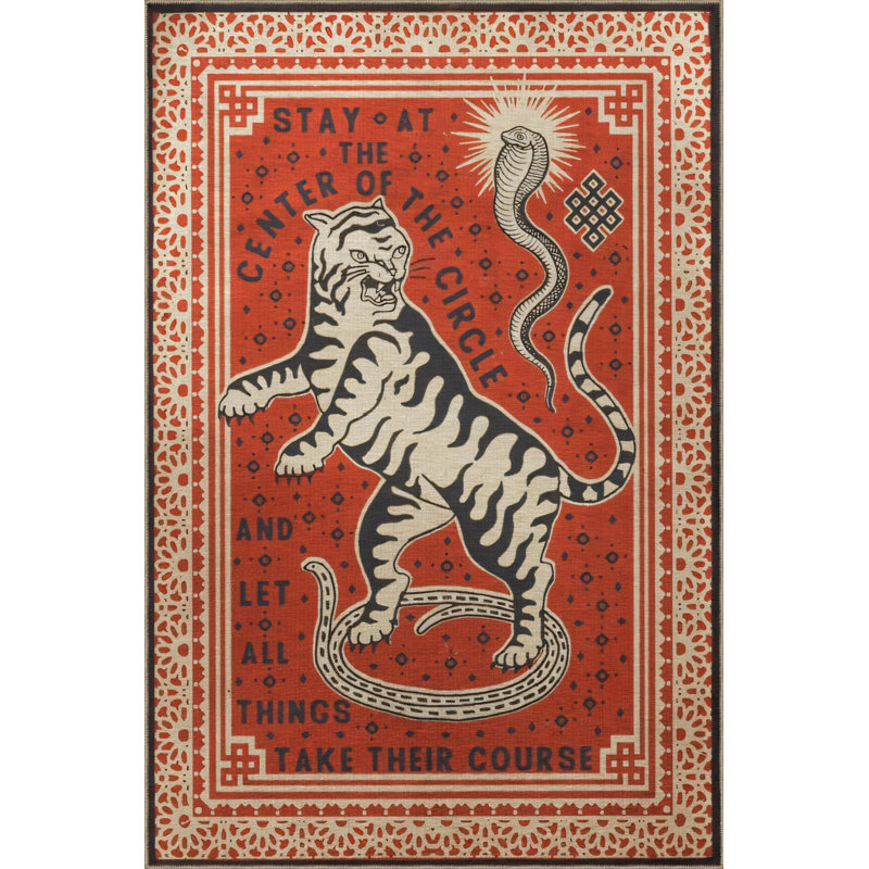 Yae Area Rug, Rectangle 4' x 5'11"