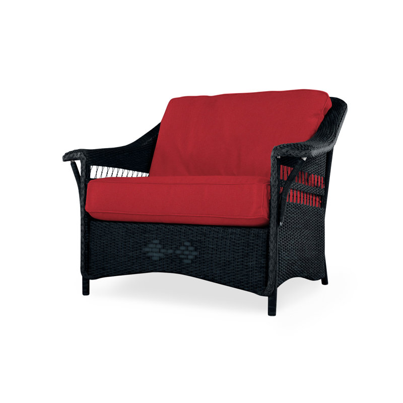 Nantucket Outdoor Lounge Chair, Ebony, Remy Cloud