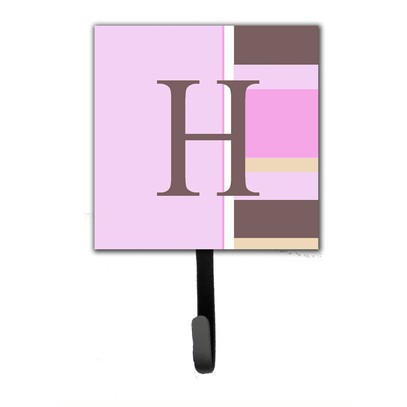 Crochet mural rayures monogramme, H