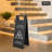 Double-Sided Caution Wet Floor Sign-94374826