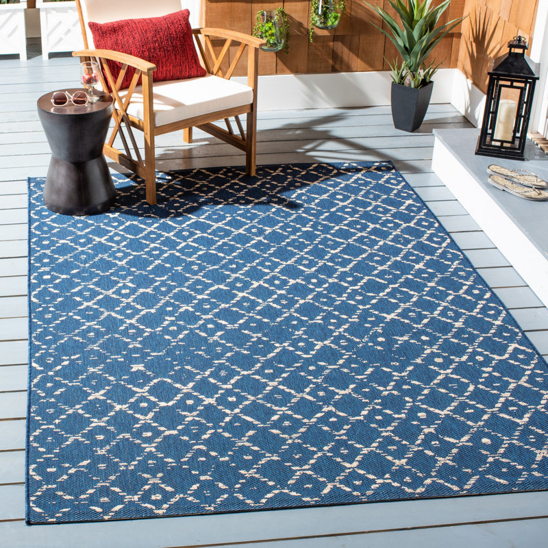 Doss Performance Geometric Indoor/Outdoor Area Rug, Rectangle 9' x 12'