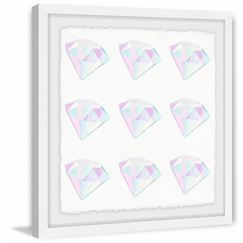 «Diamond Fantasy», reproduction encadrée, H 18 po x l 18 po