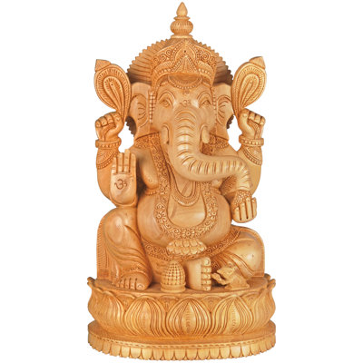 Bhawawan Ganesha assis sur Lotus Chowki