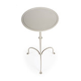 Founders Griege Iron Pedestal Side Table