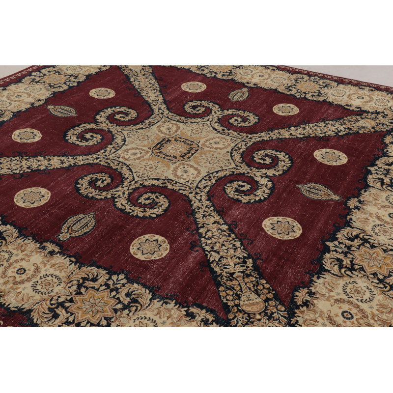 Vintage One-of-a-Kind 9'2X10'1 Hand Knotted Area Rug