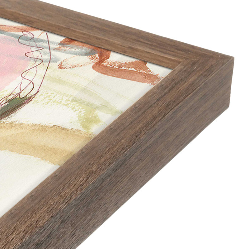 «Unraveled Pulse II» par Melissa Wang, reproduction d'art sur toile, H 16 po x l 12 po, Brun