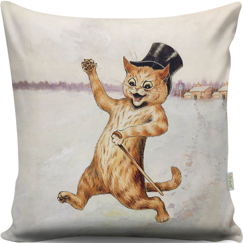 Coussin lavable de qualité supérieure, 17,0 x 17,0 pouces, 50% coton / 50% polyester, rembourrage en silicone, fermeture à glissière dissimulée | Doux, confortable et repassable | Parfait pour la décoration intérieure, le salon et la chambre à cou