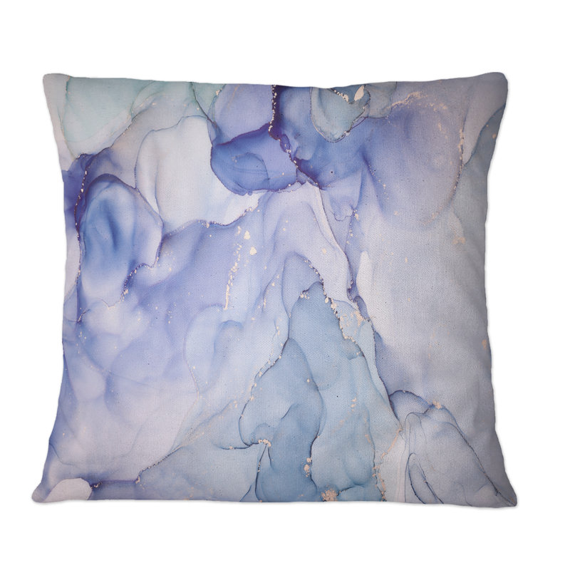 Coussin décoratif gris abstrait et luxueux - imprimé moderne, 16 po x 16 po