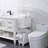 Plastic Rolling Laundry Hamper with Handles-856099414