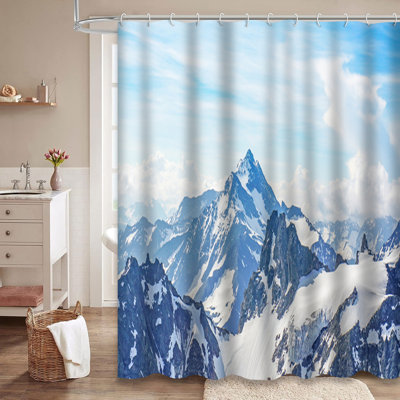 Rideau de douche avec 12 crochets Suisse