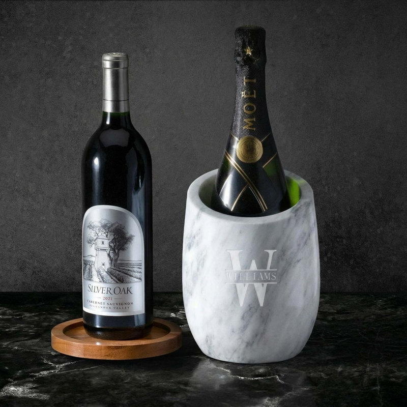 Reed Slanted Marble Champagne & Wine Chiller, Yes