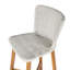 Ensemble de 2 tabourets de bar d'extérieur en bois de teck avec finition en teck gris clair Lymington-833134266