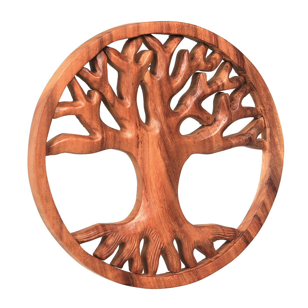 Handmade Boho Abstract Wall Decor on Wood World Menagerie