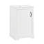 Meuble-lavabo de salle de bain avec lavabo, armoire de salle de bain avec porte à fermeture douce et tablette réglable