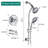 Drill-Free Dual Shower Head Spa System-110680026