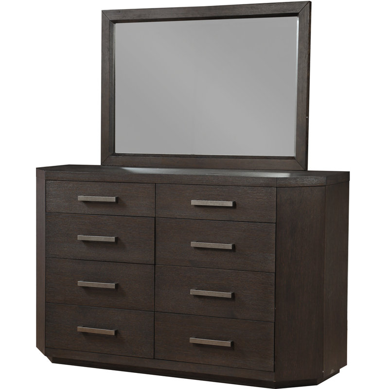 Commode double 8 tiroirs avec miroir Lundquist